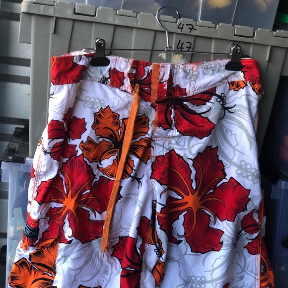 Hawaii Men’s Floral Swim Trunk Short Size 36 - Picture 3 of 15
